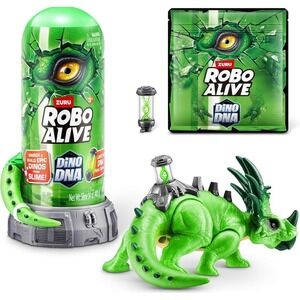 Zuru Robo Alive Dino DNA Light-Up Green Dinosaur Slime Unboxing Toy 10PC